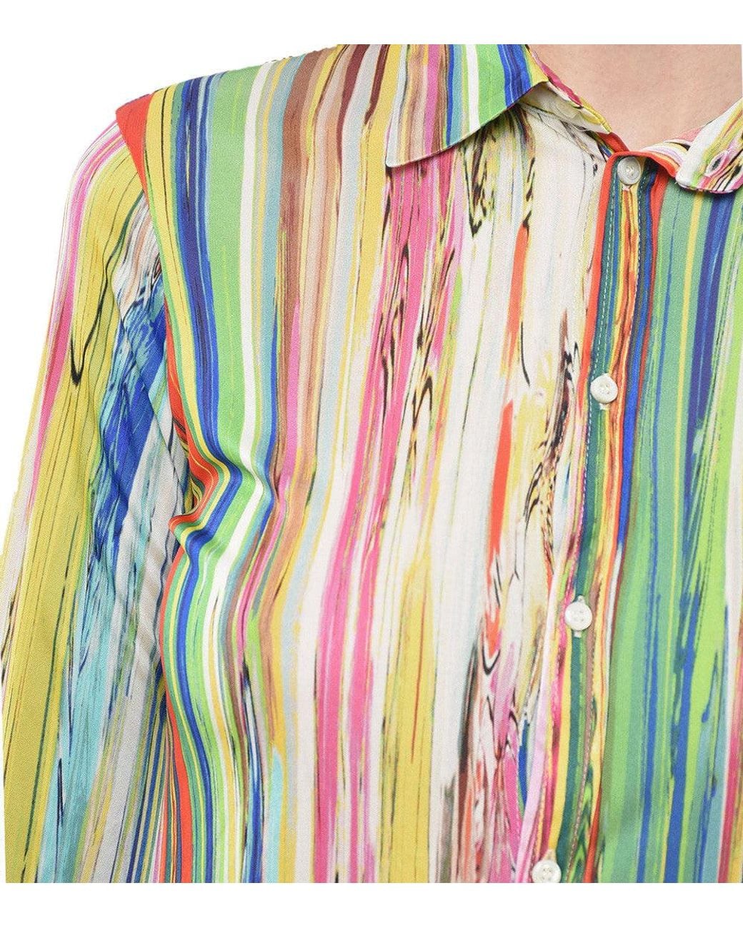 DSquared² Blue Regular Printed Shirt