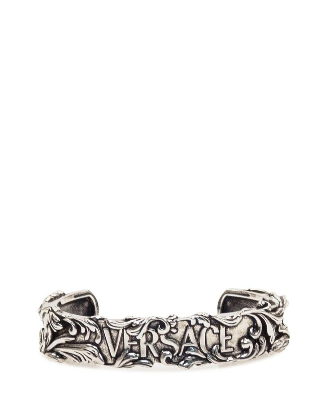 Versace White Logo Bracelet for men