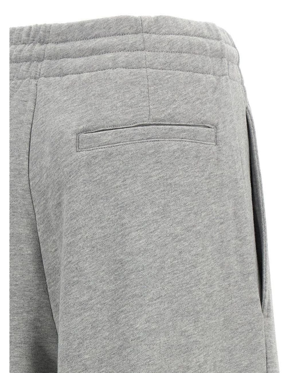 Dries Van Noten Gray Loose Drawstring Pants