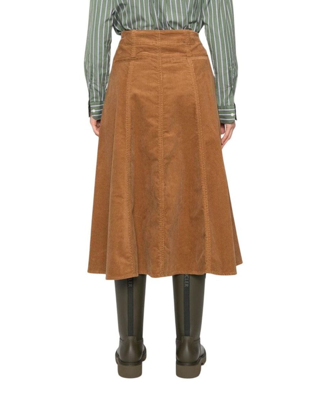 Polo Ralph Lauren Brown Calf Length Skirt