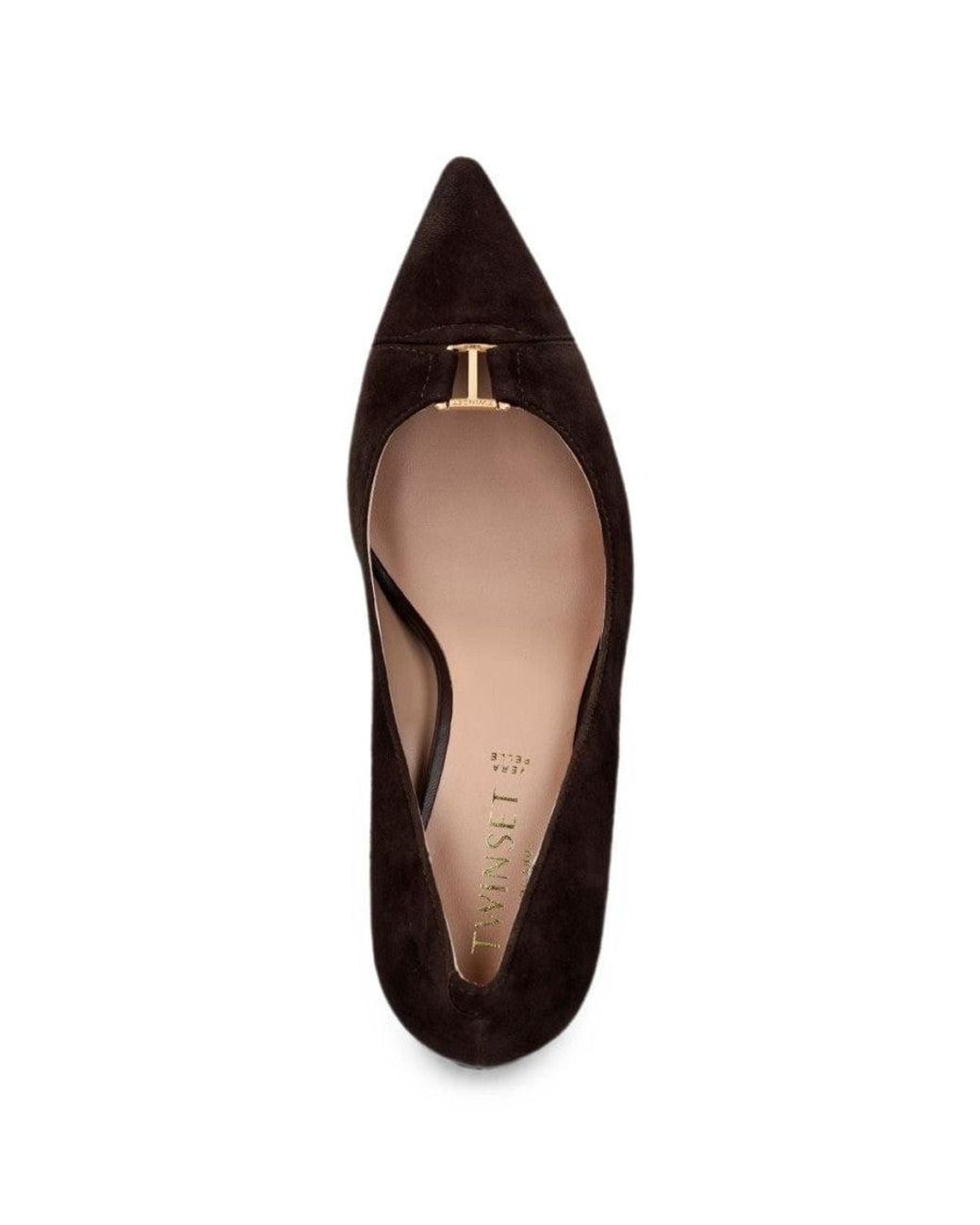 Twinset Brown Pointed-Toe Pumps