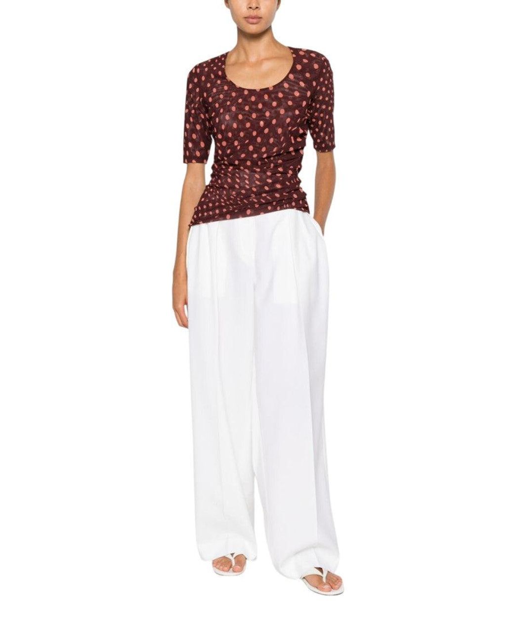 Stella McCartney Red Polka Dot Top