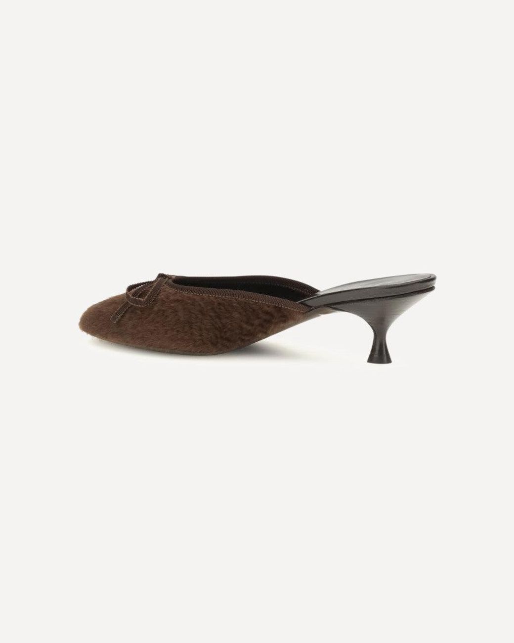 Herbert Levine White Slip-On Mules