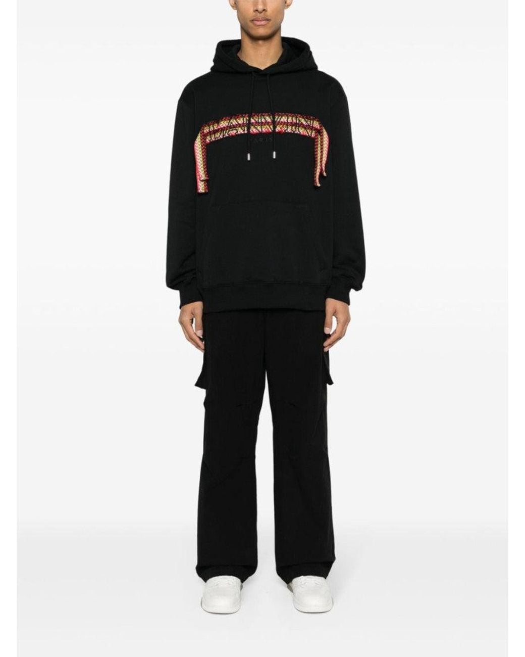 Lanvin Black Curblace Hoodie for men