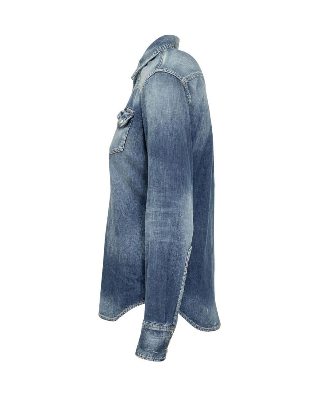 DSquared² Blue Slim Solid Shirt