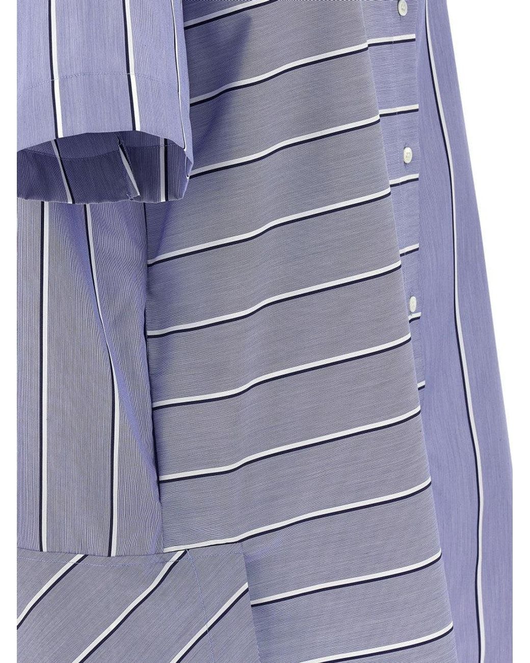 J.W. Anderson Blue High-Low Hem Shirt Dress