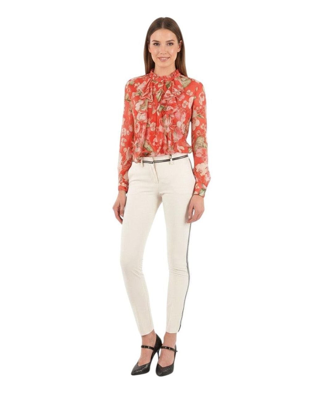 Philipp Plein Red Skinny Fit Pants