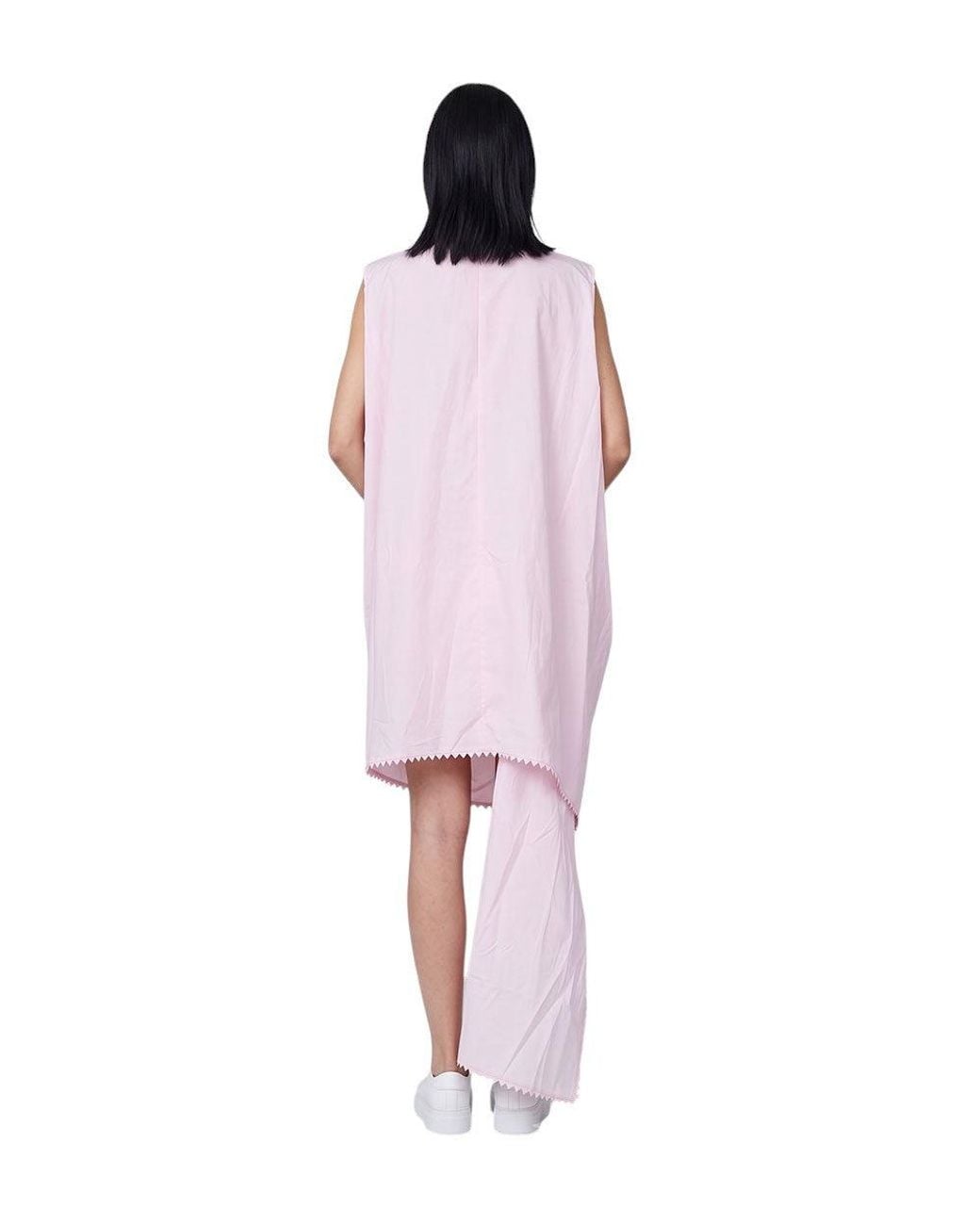 Jacquemus Pink Light Round Neck Mini Dress