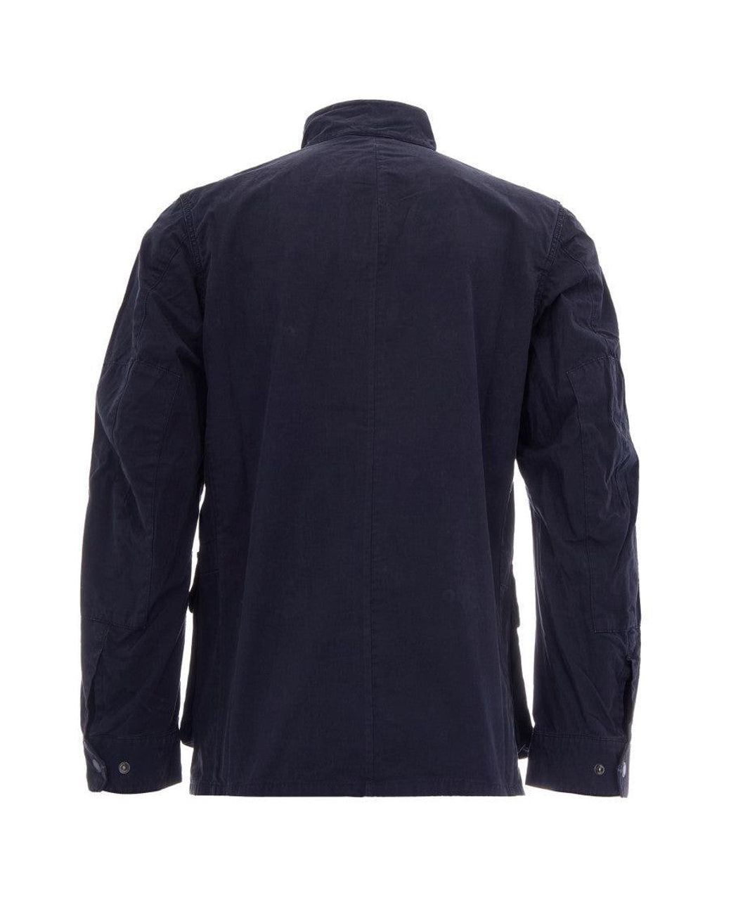 Barbour Blue Solid Mandarin Collar Jacket for men