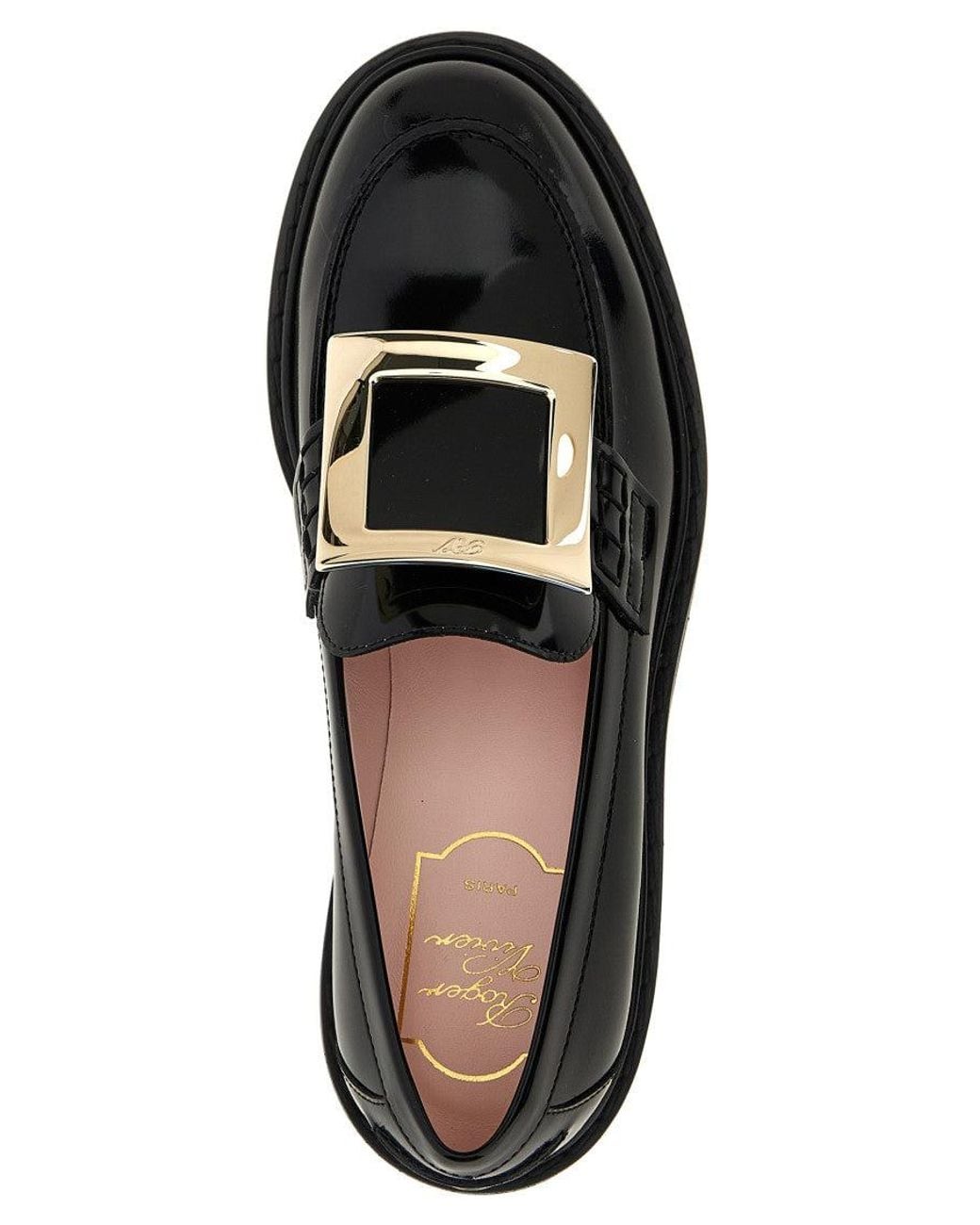 Roger Vivier Black Slip On Loafers