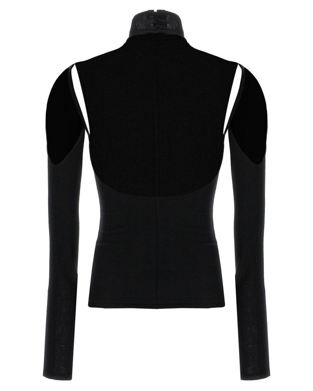 Khaite Black Highneck Top