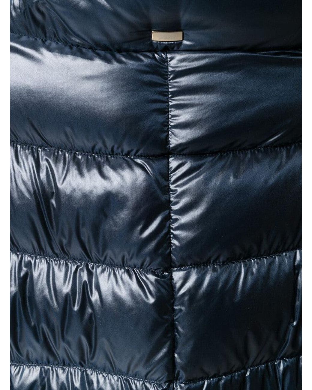 Herno Blue Dark Quilted Hood Jacket