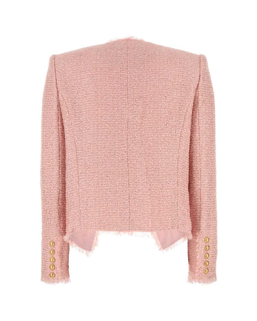 Balmain Pink Tweed Blazer