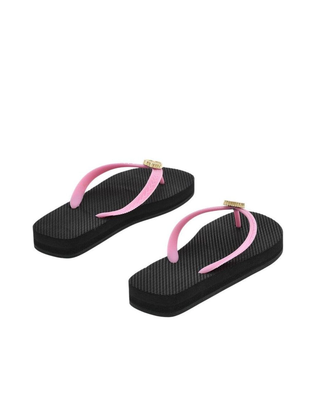 DSquared² White T-Strap Slippers