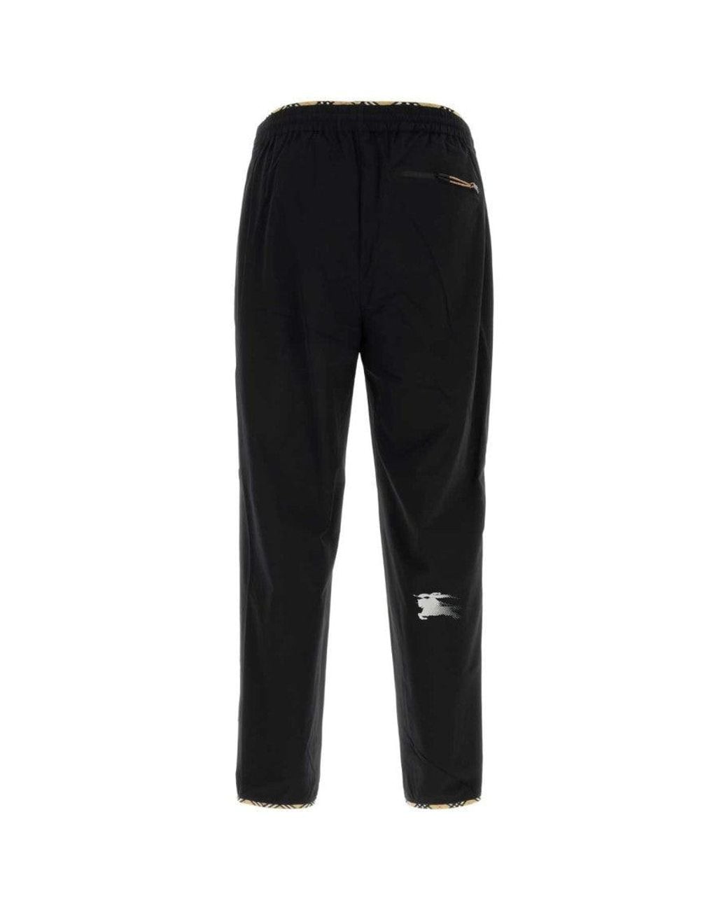 Burberry Black Regular Track Pants for men