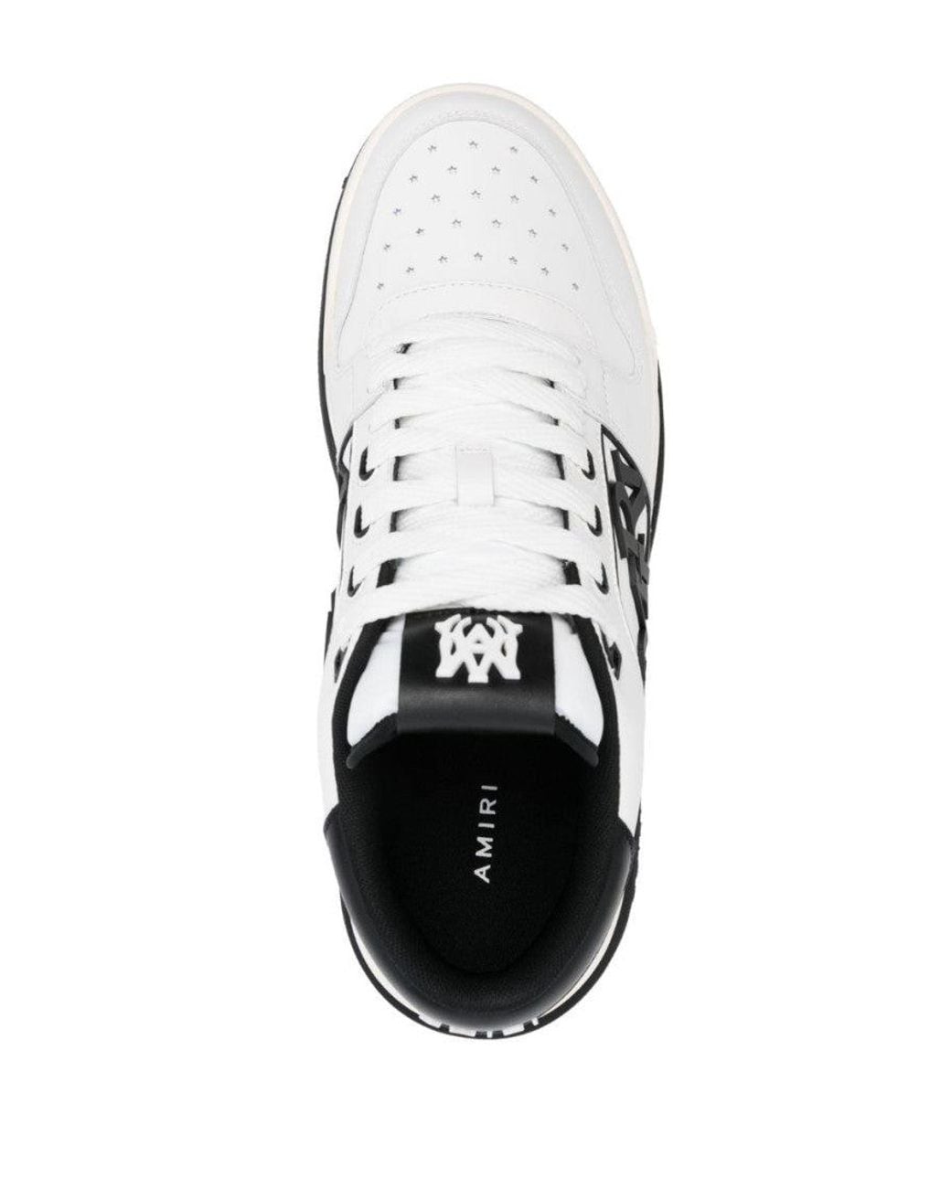 Amiri Blackwhite Leather Sneakers for men