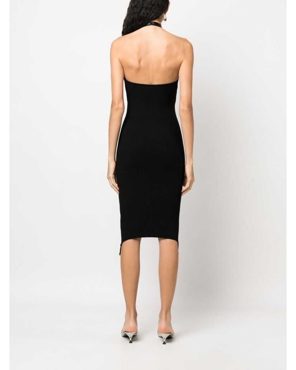 Courreges Black Sleeveless Long Dress