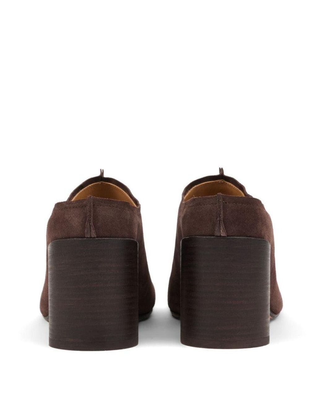 MM6 by Maison Margiela Brown Leather Mules