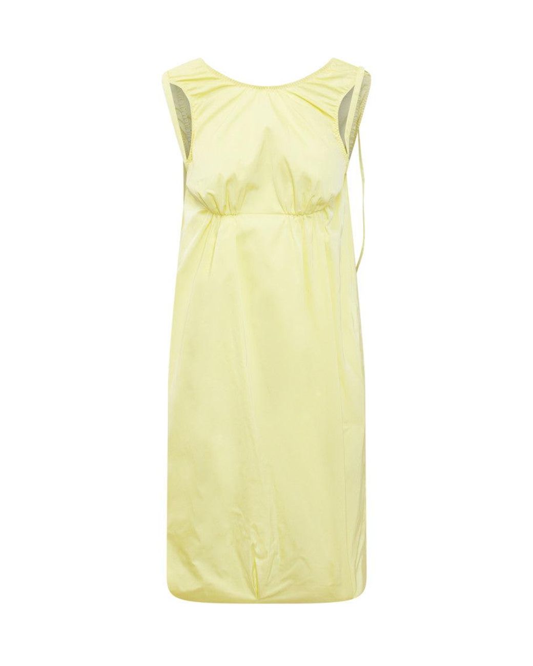 Sportmax Yellow Sleeveless Mini Suit