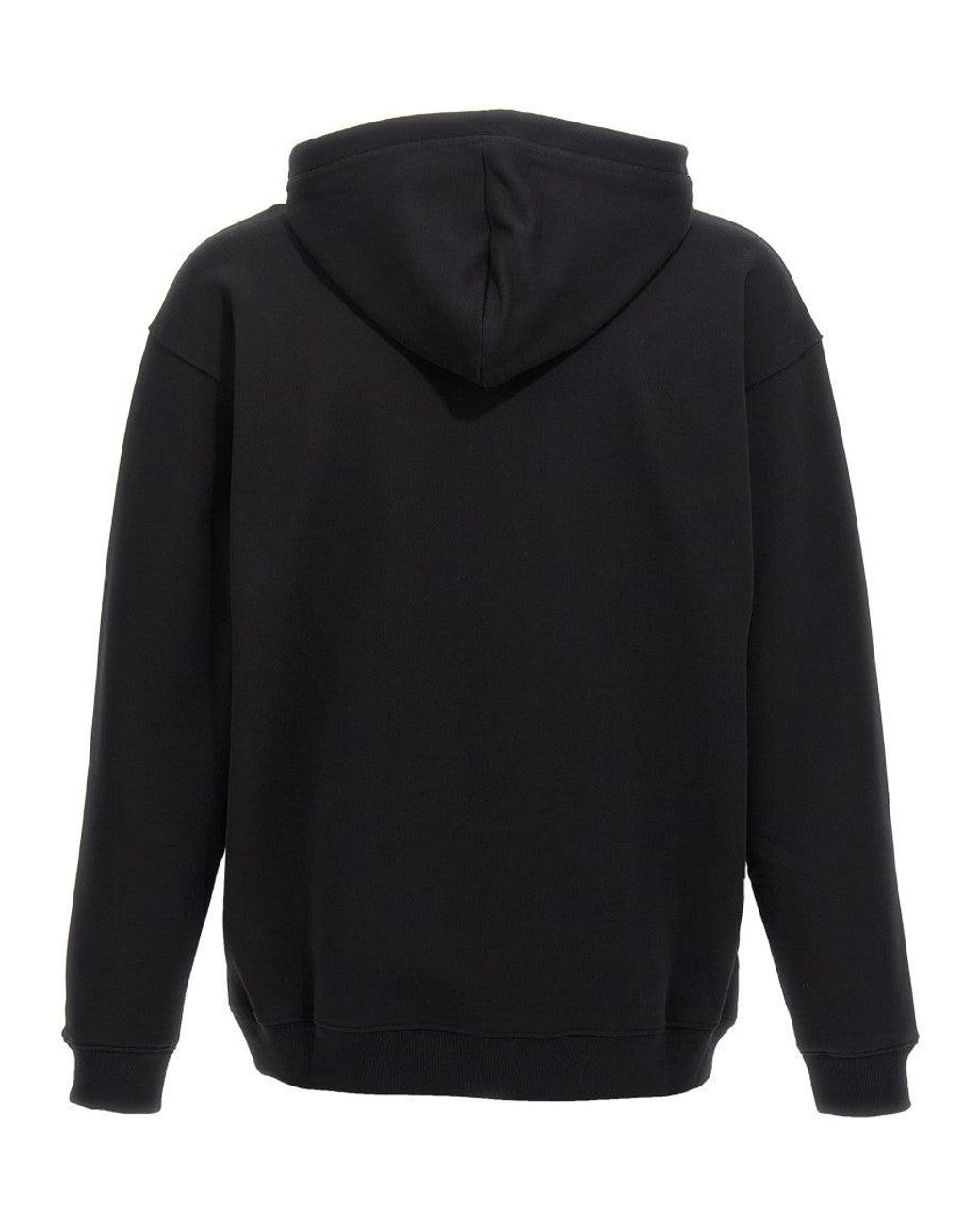 Moschino Blue Logo Print Hoodie for men