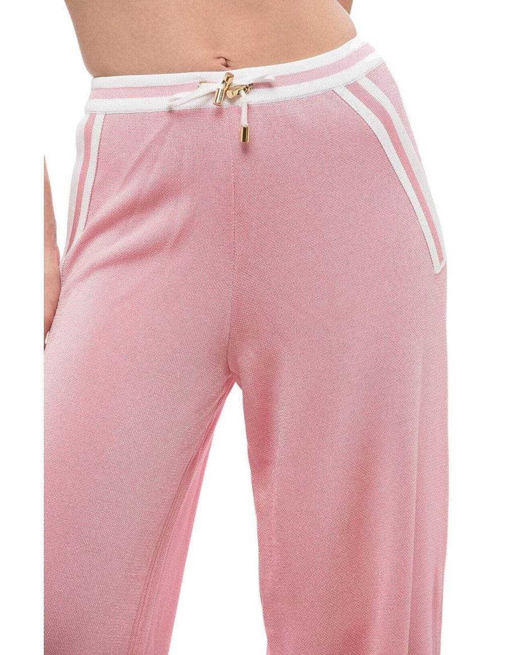 Balmain Pink Drawstring Trouser