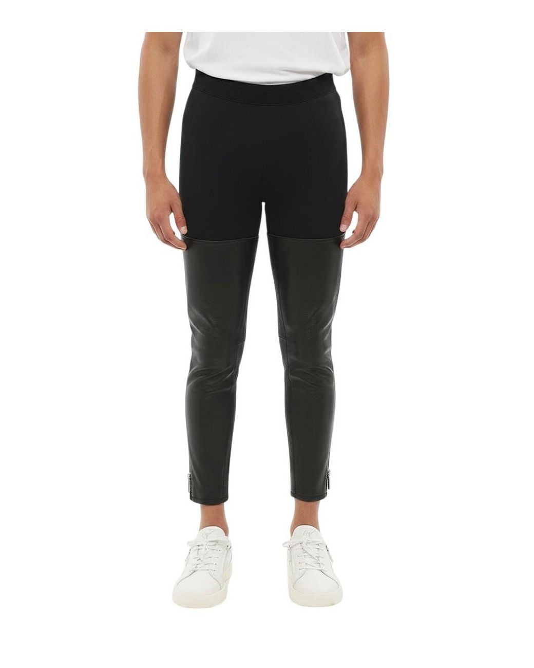 DSquared² Black Solid Skinny Pants for men