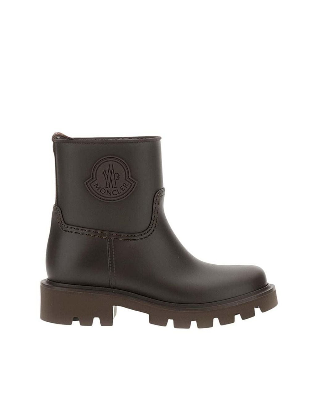 Moncler Brown Leather Boots