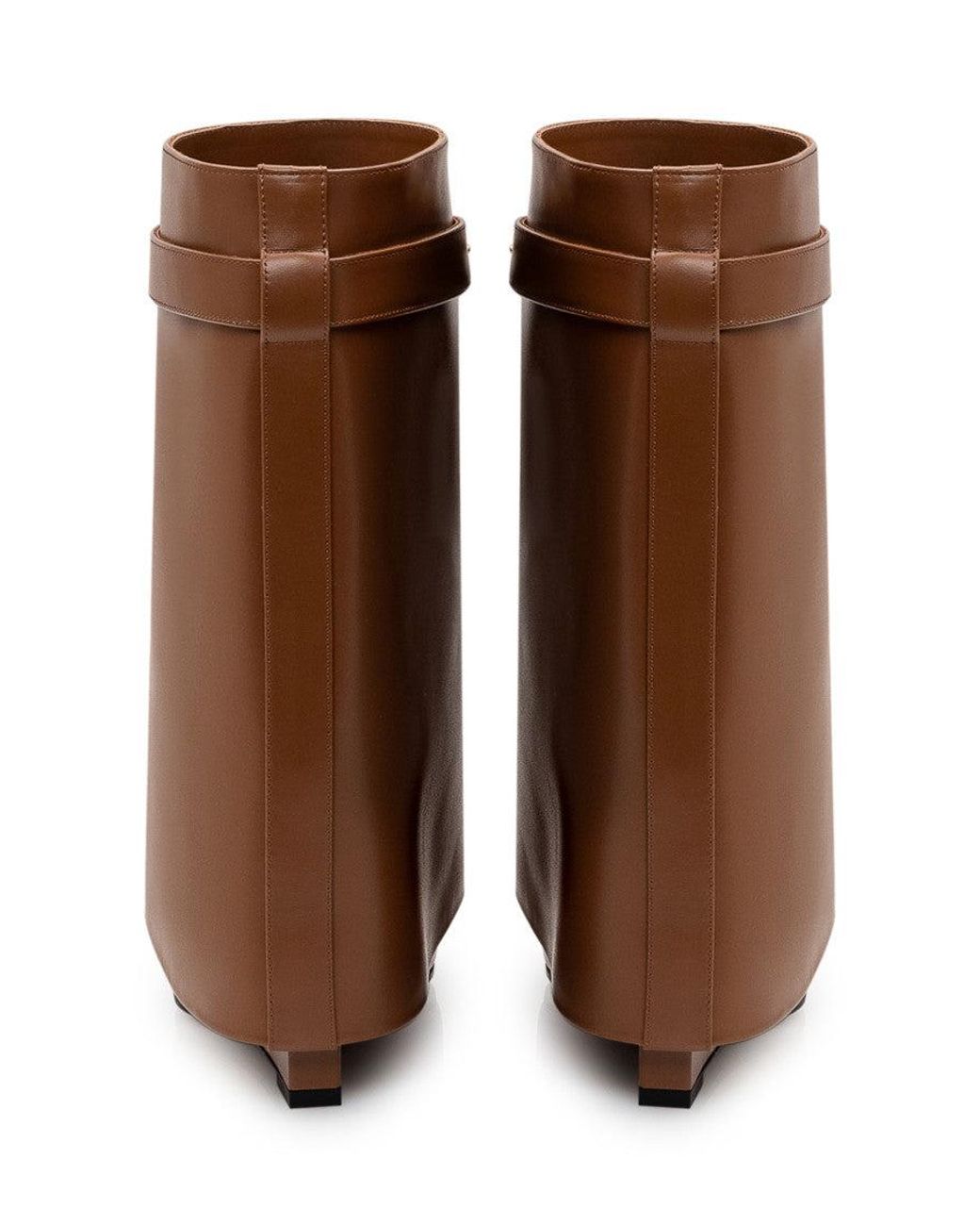 Givenchy Brown Solid Leather Boots