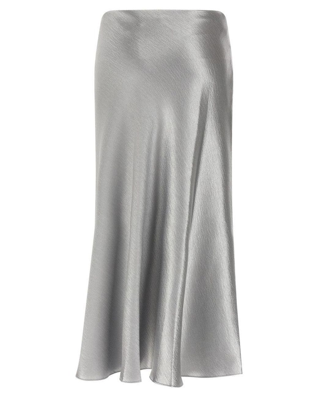 Tory Burch Gray 'Satin' Skirt