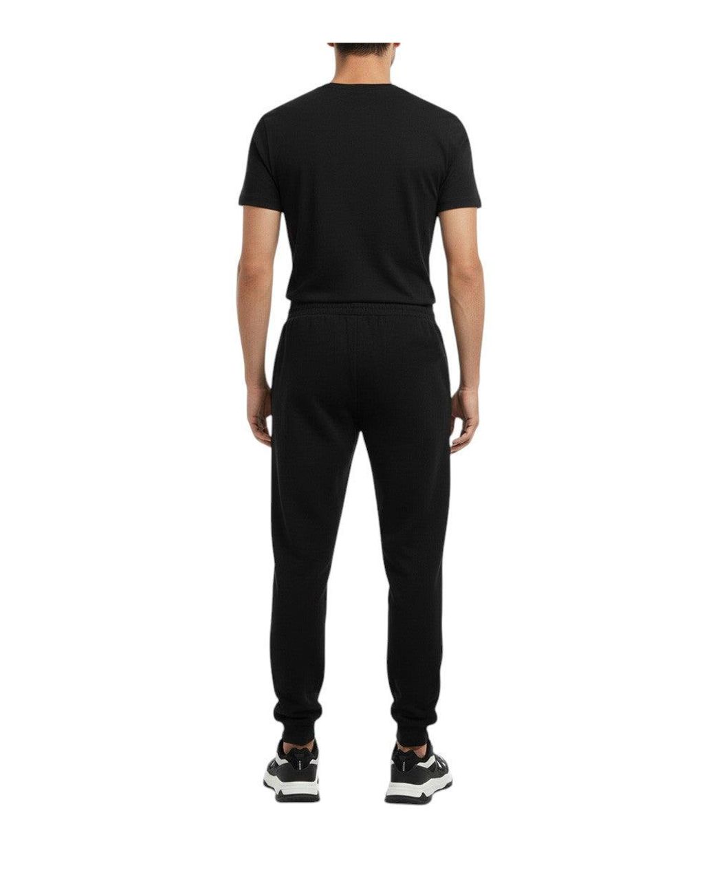 EA7 Black Slim Sweatpants for men
