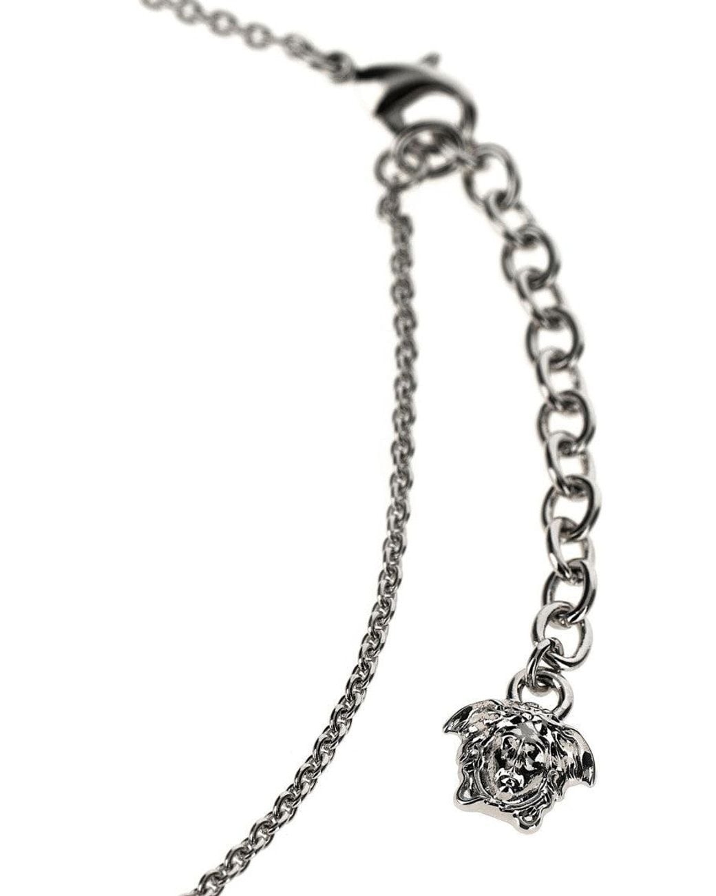 Versace Metallic Medusa Pendant Necklace for men