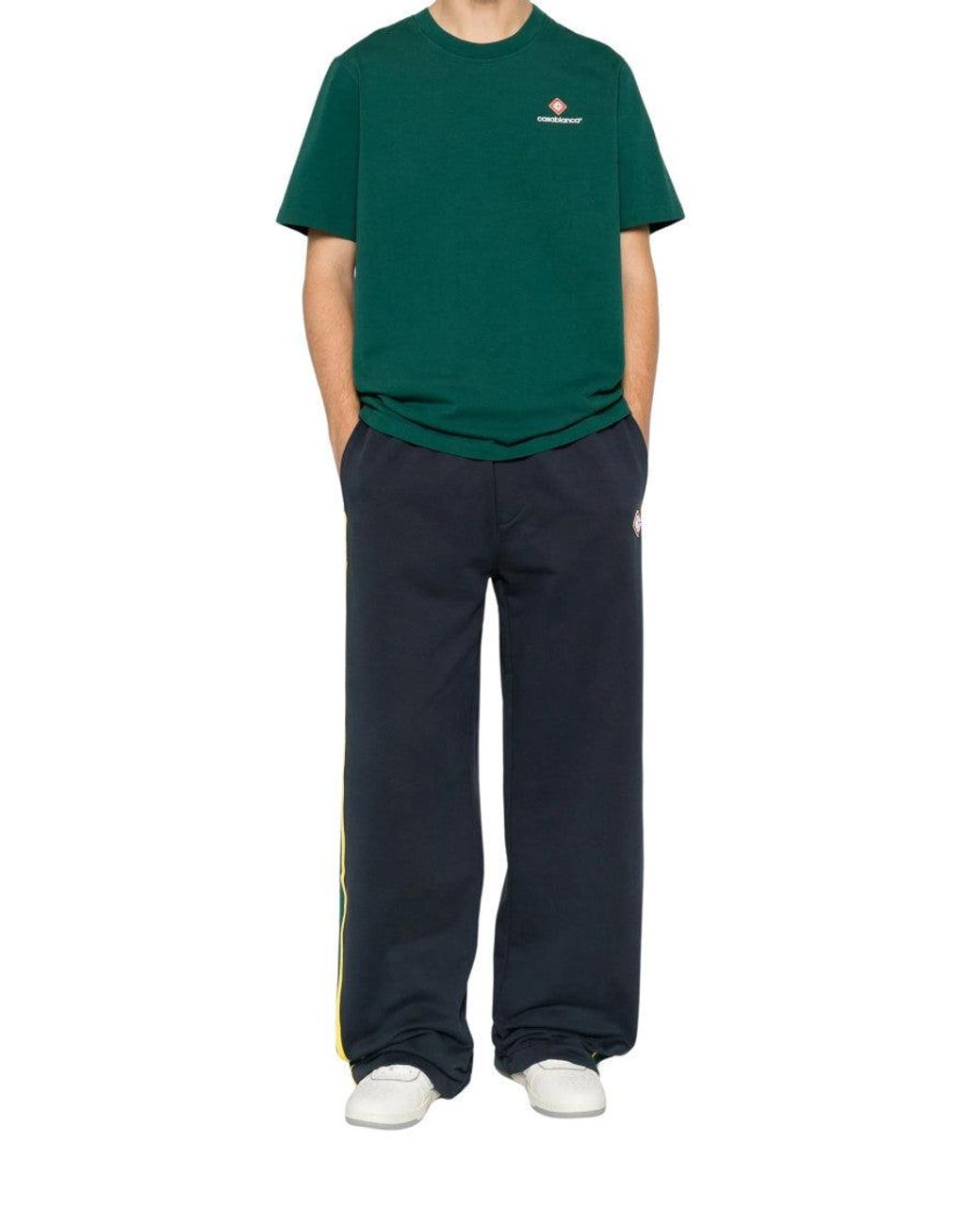 Casablanca Green Relaxed Logo T-Shirt for men