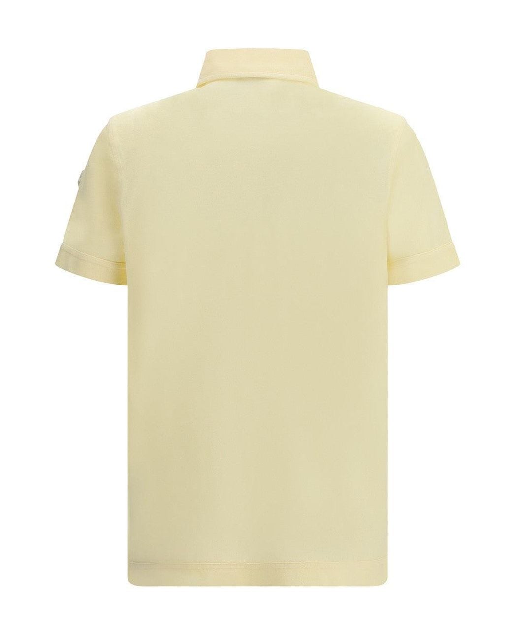 Moncler Yellow Light Shirt Collar Polo for men