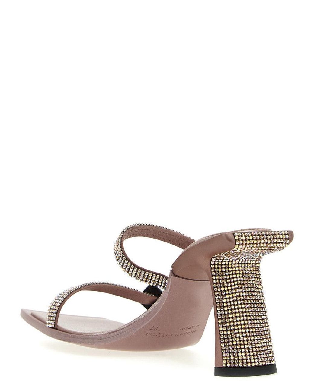 Benedetta Bruzziches Pink Ewa Slip On Heels