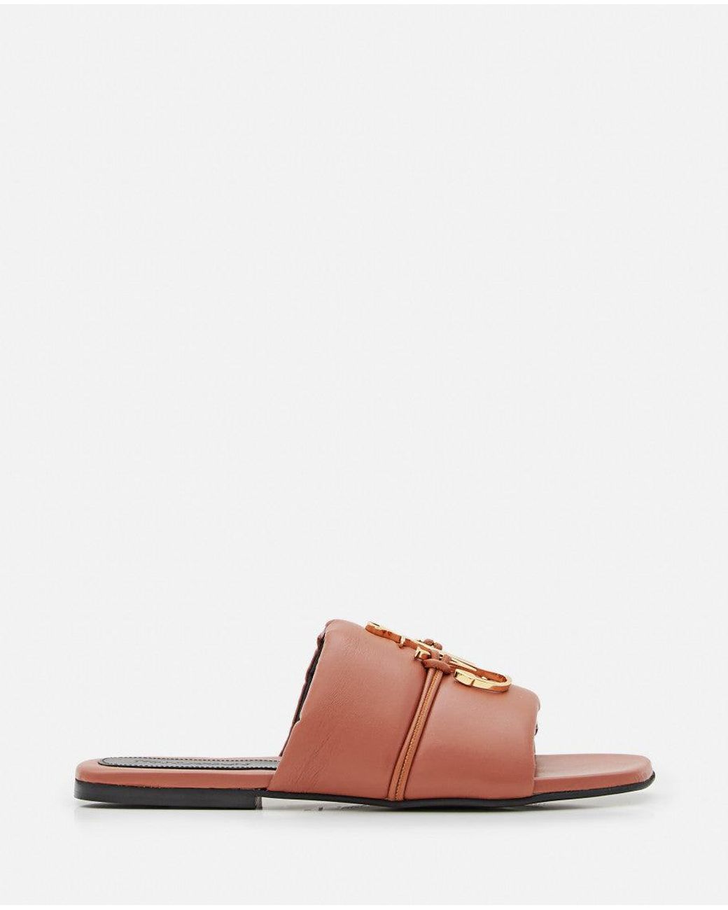 J.W. Anderson Pink Anchor Logo Leather Flats