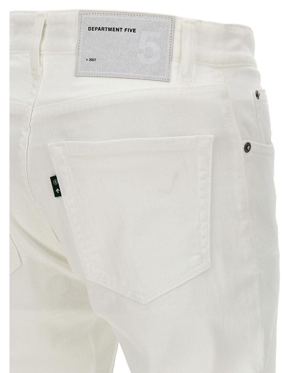 Department 5 White Skeith Jeans for men