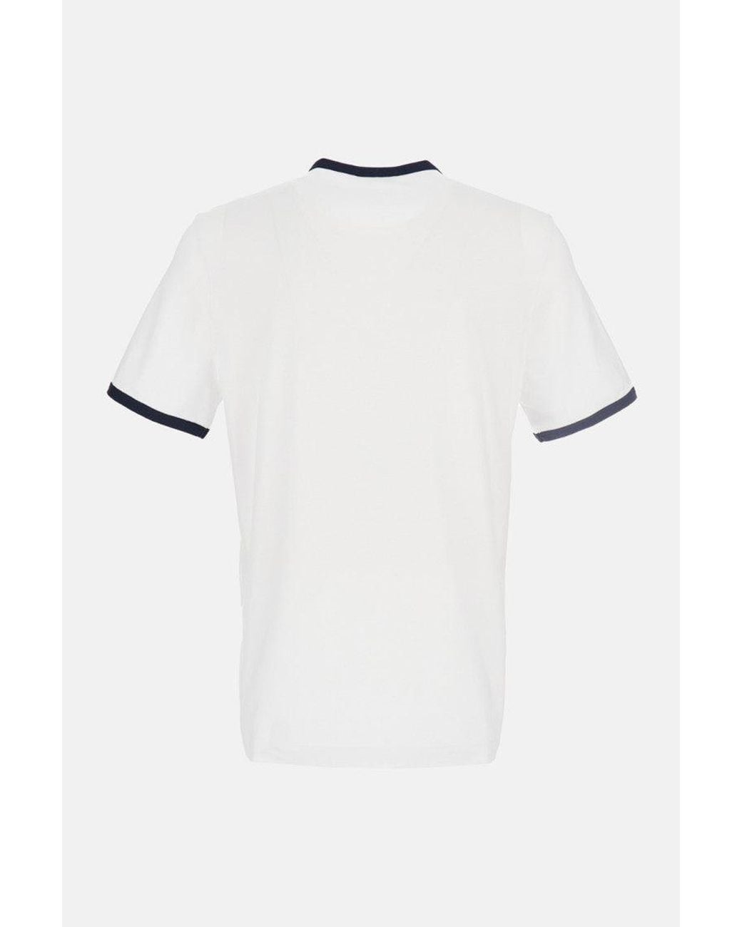 Marni White Crewneck Logo Print T-Shirt for men