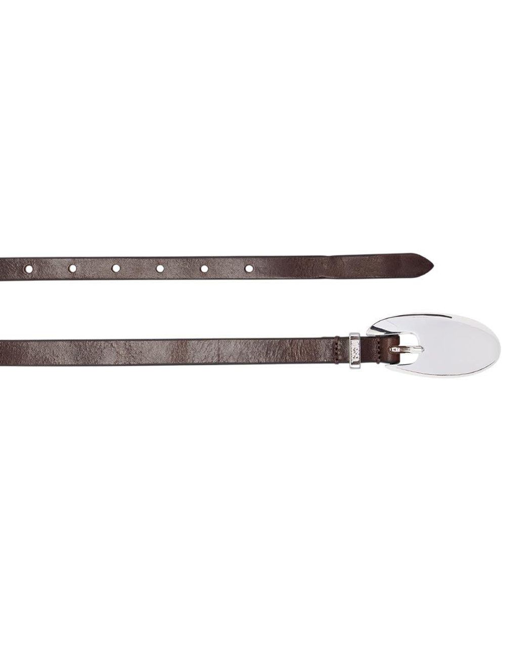 DIESEL White Logo Buckle Belt