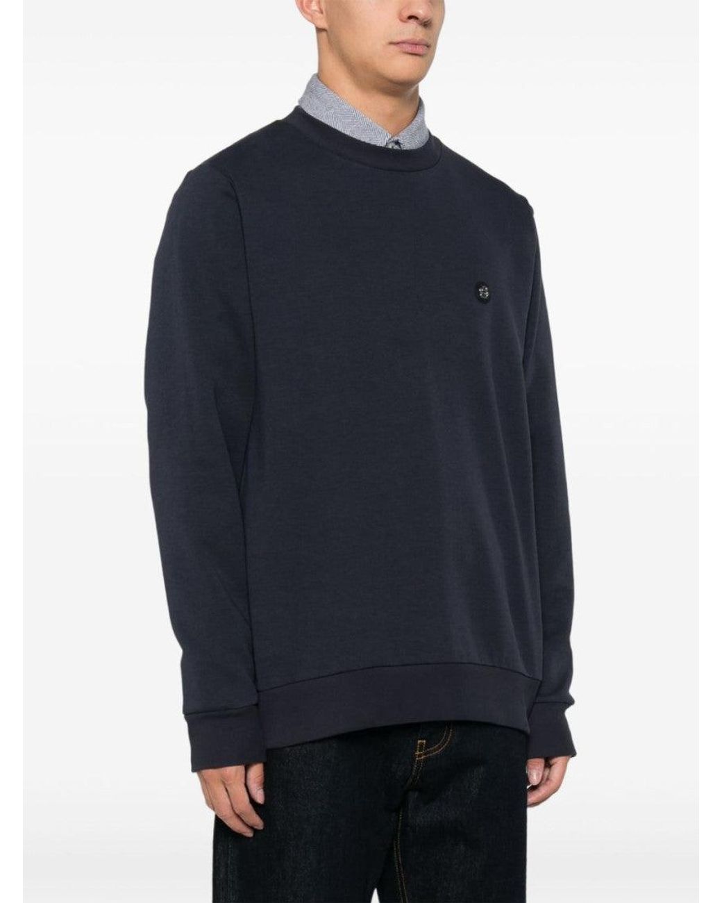 Boss Blue Logo Sweatshirt for men