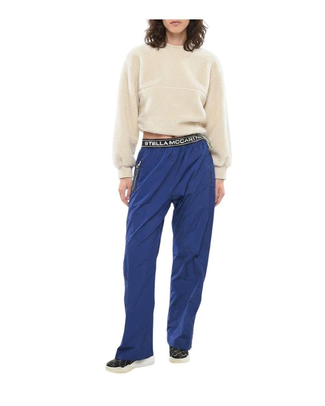 Stella McCartney Blue Relaxed Flat Front Pant