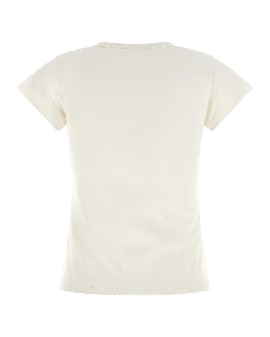 Moncler White Graphic Print T-Shirt