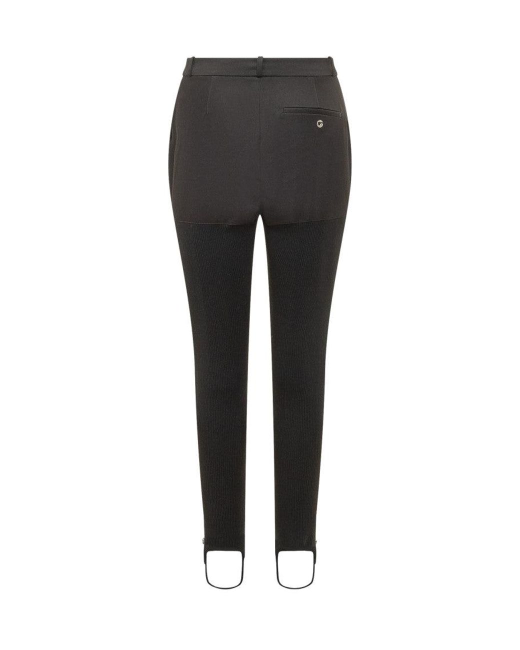 Coperni Black Paintntaloni Trousers With Staffa