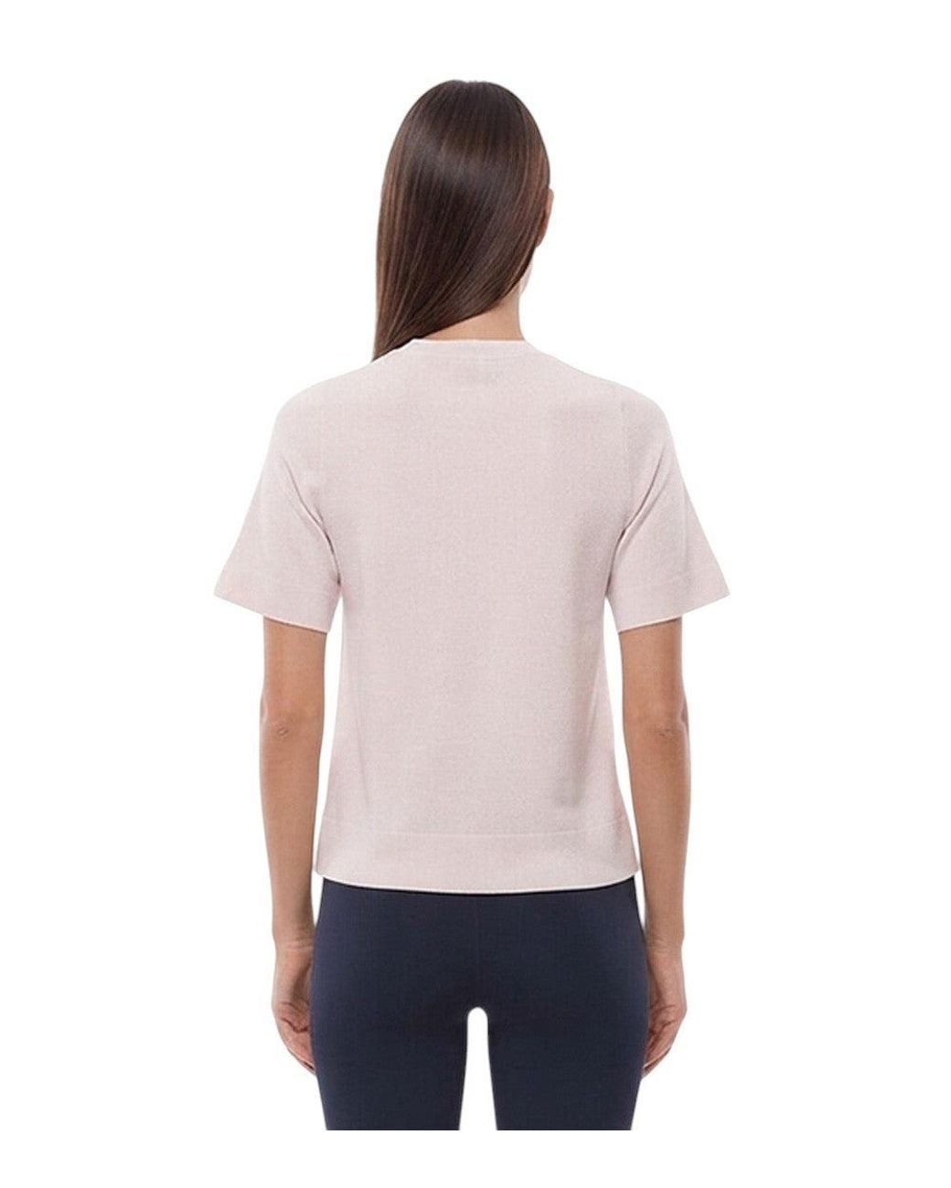 Stella McCartney White Solid Crew Neck T-Shirt