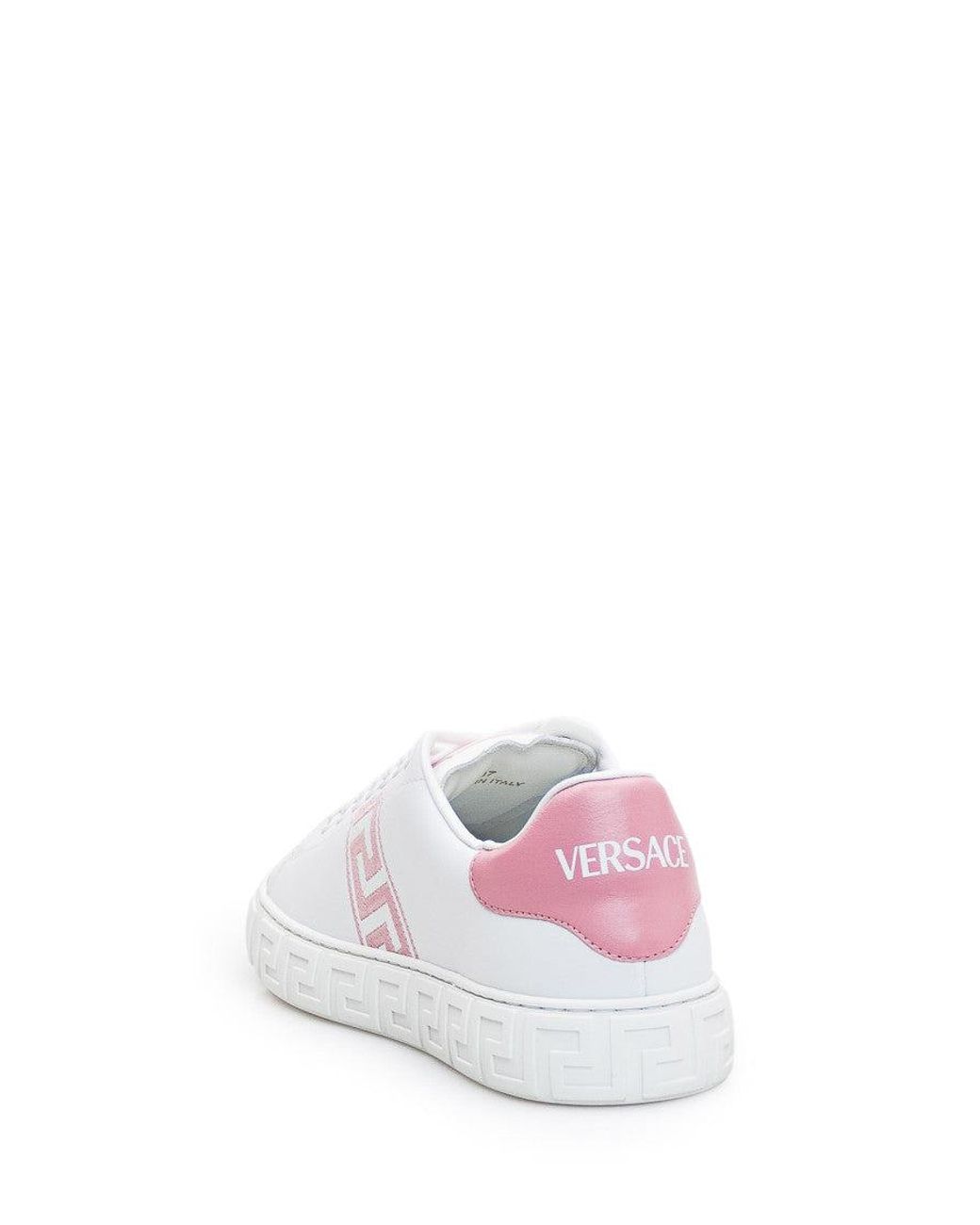 Versace White Logo Greca Sneakers