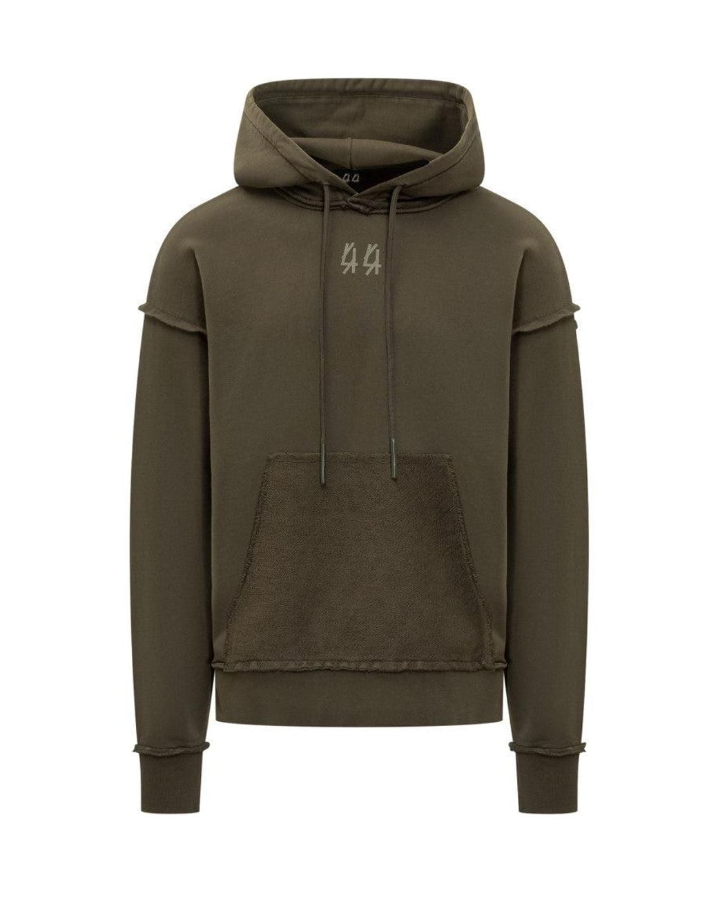 44 Label Group Green Dark Hood Sweatshirt for men