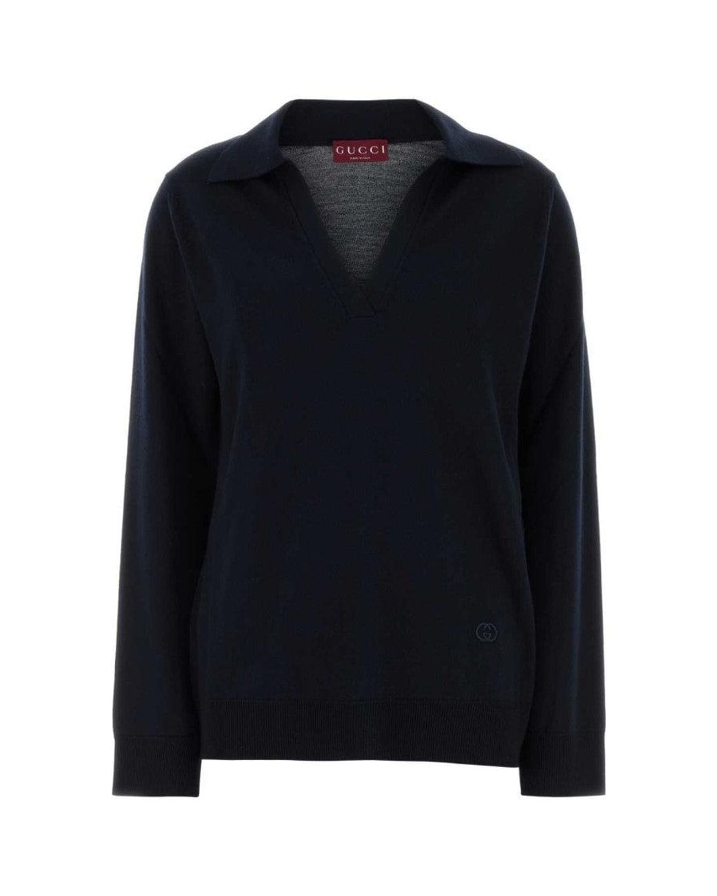 Gucci Blue Polo Sweater