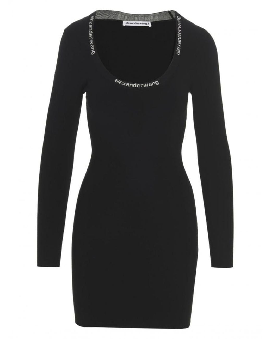 Alexander Wang Black Logo Dress