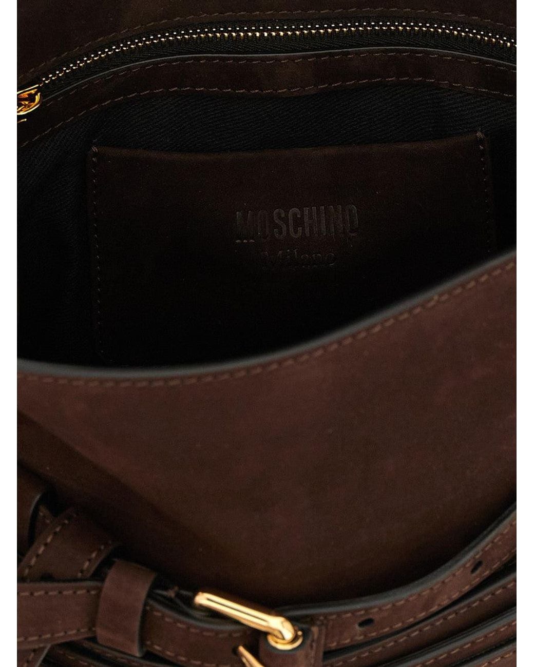 Moschino Black Tie Me Small Satchel