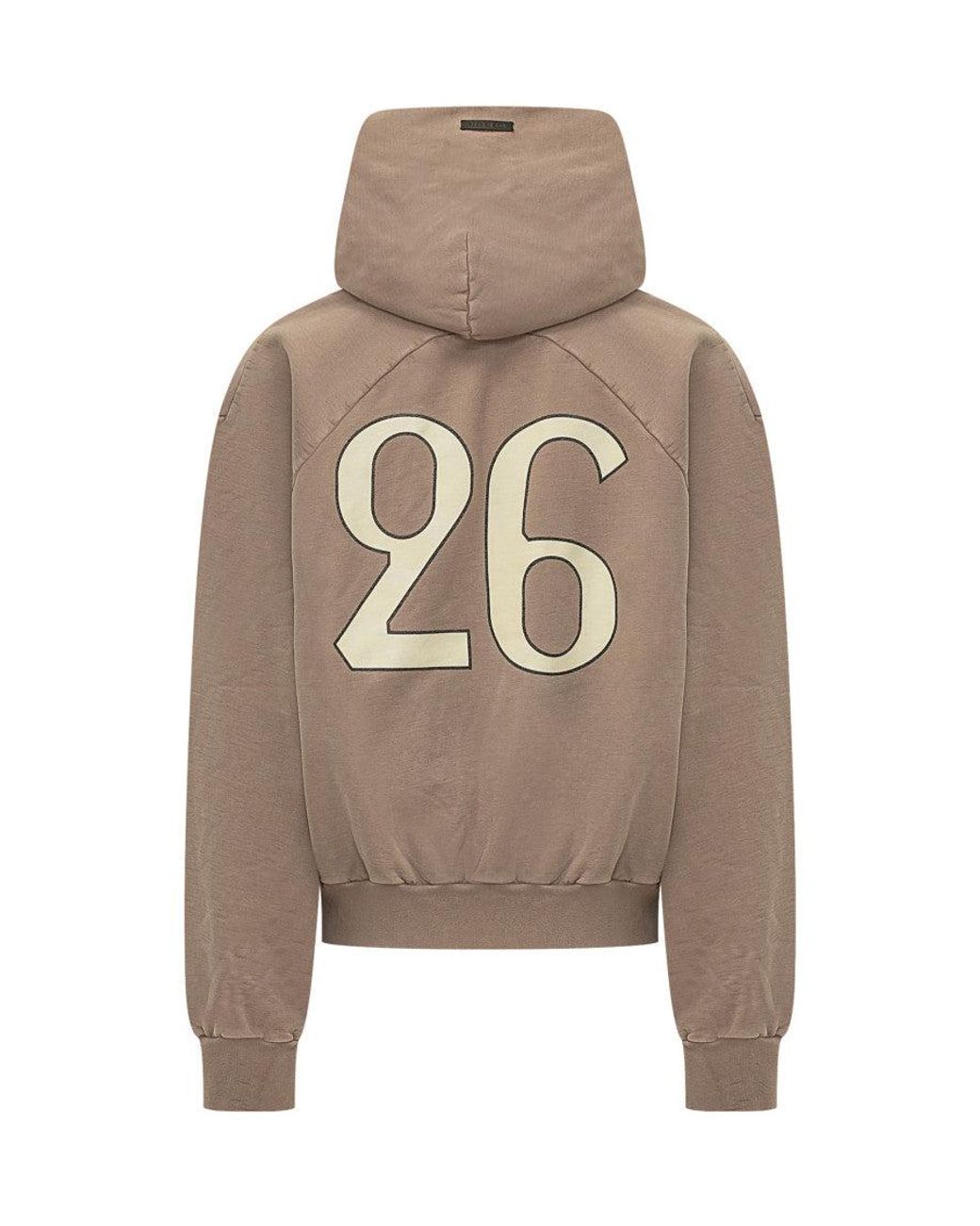 Fear Of God Natural Pearl Logo Hood Sweatshirt for men