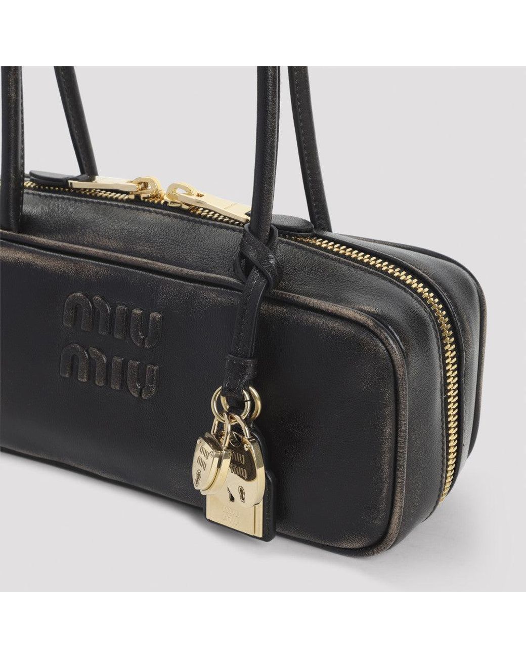 Miu Miu Black Dark Beau Shoulder Bag